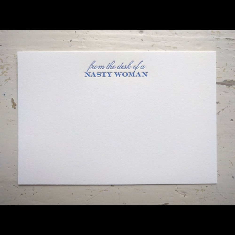 from the desk of a NASTY WOMAN stationery set NEW